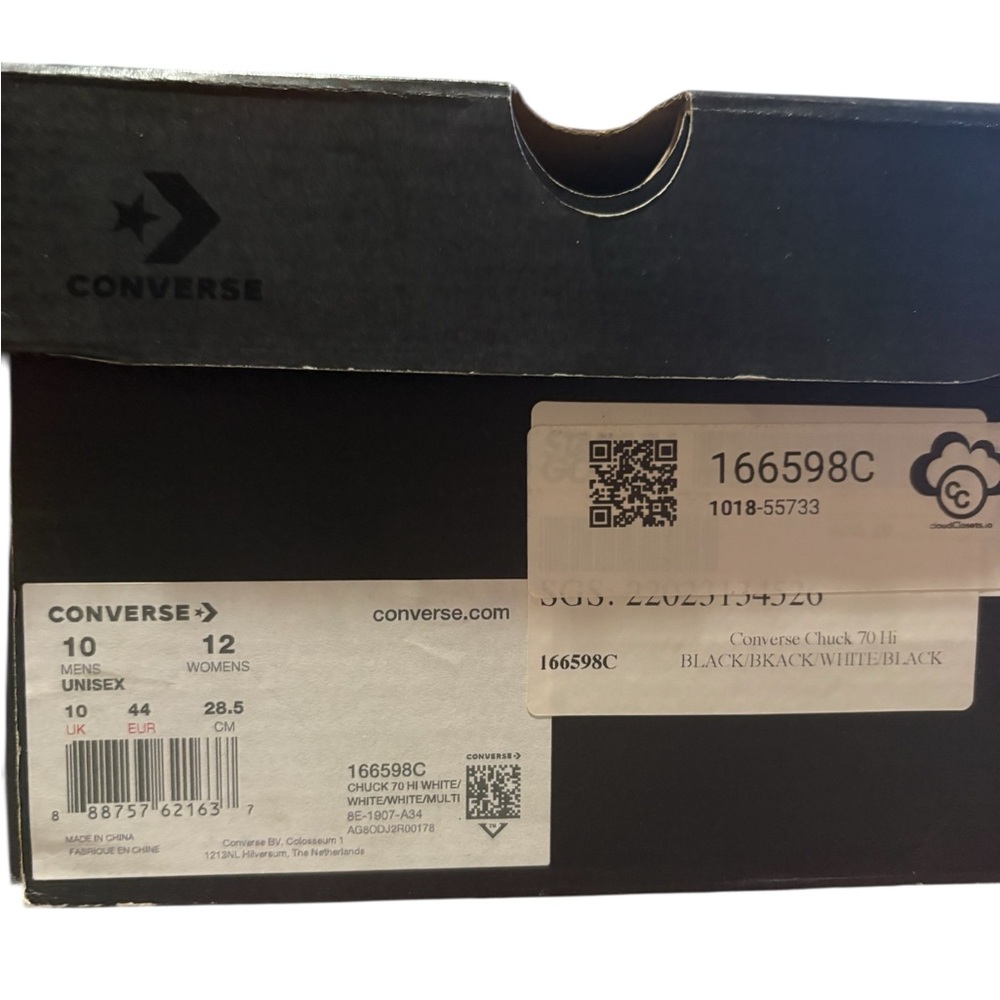 Color Changing Converse x Chinatown Market Chuck 70 Hi UV Sneaker Unisex NWT - Picture 7 of 7